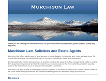 Tablet Screenshot of murchisonlaw.co.uk